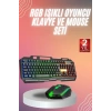 RGB Işıklı Gaming Oyuncu Klavye Q Klavye Mouse Hediyeli
