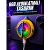 RGB Işıklı Manyetik Telefon Oyun Soğutucu Fan