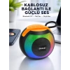 RGB Işıklı Taşınabilir Kablosuz Bluetooth Hoparlör Yeni Nesil