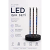 RGB LED Dış Ve İç Mekan Süsleme Işığı 10 Çubuklu Şerit