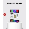 RGB LED Panel – USB Güç Girişli GIF ve Yazı Gösterimli Akıllı Ekran