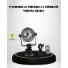Ritme Duyarlı LED Disko Topu – Renkli Işık Gösterili Parti Lambası