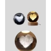 Romantik Kalpli Kristal Cam Küre USB’li Işıklı Dekoratif Obje