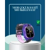 S10 Mor Çocuk Takip Saati Elektronik Bariyer ve Sesli Mesaj Destekli