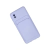 Samsung Galaxy A01 Core Kılıf Kelvin Kartvizitli Silikon - Lila