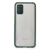 Samsung Galaxy A02s Kılıf Miami Şeffaf Silikon - Koyu Yeşil