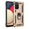 Samsung Galaxy A02s Kılıf Sofya Yüzüklü Silikon Kapak - Gold