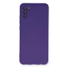 Samsung Galaxy A03s Kılıf Nano İçi Kadife Silikon - Mor
