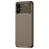 Samsung Galaxy A06 Kılıf Auto Focus Karbon Kapak - Kahverengi