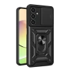 Samsung Galaxy A15 4g Kılıf Pars Lens Yüzüklü Silikon - Siyah