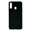 Samsung Galaxy A20s Kılıf Nano İçi Kadife Silikon - Siyah