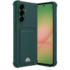 Samsung Galaxy A36 Kılıf Kelvin Kartvizitli Silikon - Koyu Yeşil