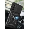 Samsung Galaxy M15 Kılıf Pars Lens Yüzüklü Silikon - Gümüş