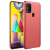 Samsung Galaxy M31 Kılıf Nano İçi Kadife Silikon - Kiremit