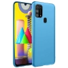 Samsung Galaxy M31 Kılıf Nano İçi Kadife Silikon - Mavi