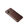 Samsung Galaxy M51 Kılıf Auto Focus Karbon Kapak - Kahverengi