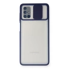 Samsung Galaxy M51 Kılıf Palm Buzlu Kamera Sürgülü Silikon - Lacivert