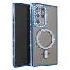Samsung Galaxy S23 Ultra Joke Simli Magneticsafe Kılıf - Mavi