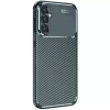 Samsung Galaxy S24 Fe Kılıf Auto Focus Karbon Kapak - Koyu Yeşil