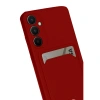 Samsung Galaxy S24 Fe Kılıf Kelvin Kartvizitli Silikon - Kırmızı