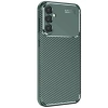 Samsung Galaxy S25 Kılıf Auto Focus Karbon Kapak - Koyu Yeşil