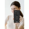 Samsung Galaxy S25 Plus Kılıf Zuma Kartvizitli Yüzüklü Silikon - Kırmızı