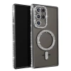 Samsung Galaxy S25 Ultra Kılıf Joke Simli Magneticsafe Kılıf - Siyah