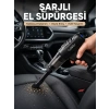 Şarjlı Araç İçi El Süpürgesi ve Hava Pompası
