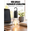 Şarjlı Dekoratif Kamp Lambası Askılı Ampul Led Işık Type-C Girişli