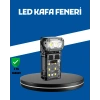 Şarjlı LED Kafa Lambası Manyetik Klipsli El Sensörlü Çok Fonksiyonlu