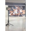 Selfie Çubuğu Tripod Kumandalı Telefon Tutucu Siyah