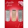 Sevgililer Günü İçin Hediye Kristal Lamba Sevgiliye Hediye USB Şarjlı Gece Lambası