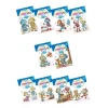 Sevimli Robotlar Boyoma Kitabı  Çıkartmalı (10  Set)