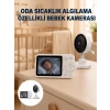 Sıcaklık Sensörlü Güvenli Bebek Kamerası İki Yönlü Ses Yeni Nesil