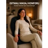 Sırt Bel Boyun ve Kalça Destekli Isıtmalı Masaj Koltuğu Minderi