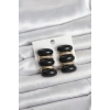 Siyah Vintage Model Gold Renk Kadın Küpe 5886