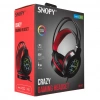 SNOPY SN-GX7 CRAZY Kablolu 3.5mm Jac USB Rainbow Aydınlatma Gaming Mikrofonlu Kulaklık (Siyah)(1923)