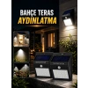 Solar Lamba Giriş Bahçe Yol Avlu Hareket Sensörlü Led