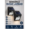 Solar Sensörlü Duvar Lambası Bahçe Lamba 20 Led Işık