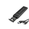 SSD Kutu Type-C 3.1 + Usb3.0 Nvme M2 Chıp Jms581D Siyah HDX1769