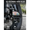 Suya Dayanıklı 110dB Alarmlı Çelik Disk Kilidi Yeni Nesil