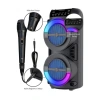 Taşınabilir Bluetooth Hoparlör RGB Işık Efektli Stereo Ses