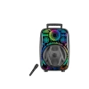Taşınabilir Bluetooth Speaker Mikrofonlu RGB Işıklı Karaoke Ses Sistemi