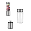 Taşınabilir Cam Blender 450 ml 350 ml Çift Hazneli Smoothie Blender