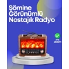 Taşınabilir Kamp Hoparlörü – Solar Şarjlı Şömine Efektli 7W Güçlü Ses