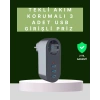 Termal Akım Korumalı 3 USBli Güvenli Priz – Akıllı Akım Dengeleme