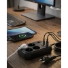 Termal Korumalı Uzatma Kablosu 4 Priz USB ve Type C Çoklu Şarj İstasyonu