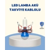 Timsah Kıskaçlı 12V LED Ampul Kamp ve Acil Durum Lambası