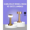 Touch Gece Lambası – Dokunmatik Kontrol Kablosuz Kullanım Metal Gövde