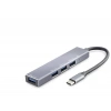 Type-c 3.0 Hub 4 Port 5 Gbps Gri HDX7043